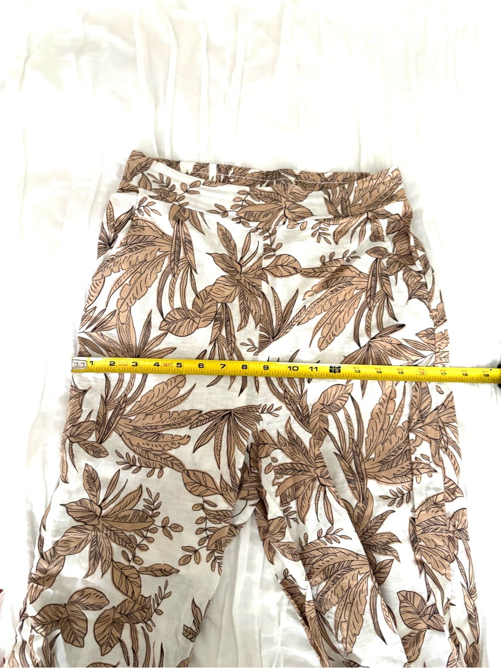 Floral Linen Wide-Leg Pant - Picture 8 of 10